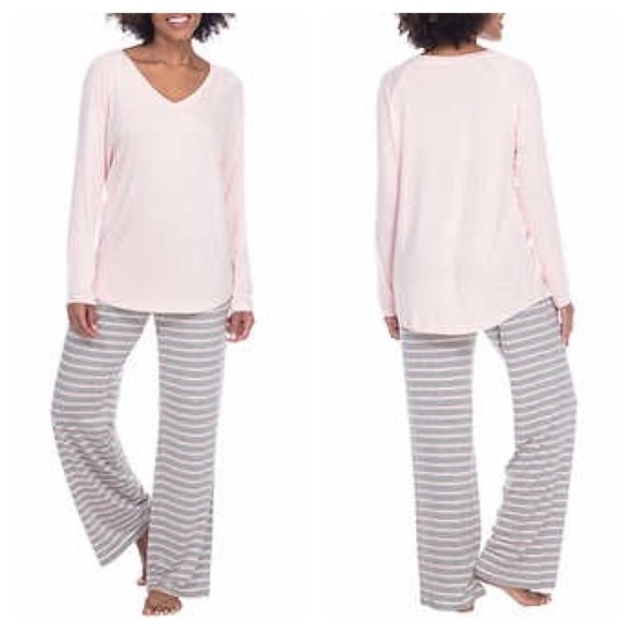 New Honeydew Ladies Pink Striped PJ Lounge Set Size XS - Picture 1 of 12